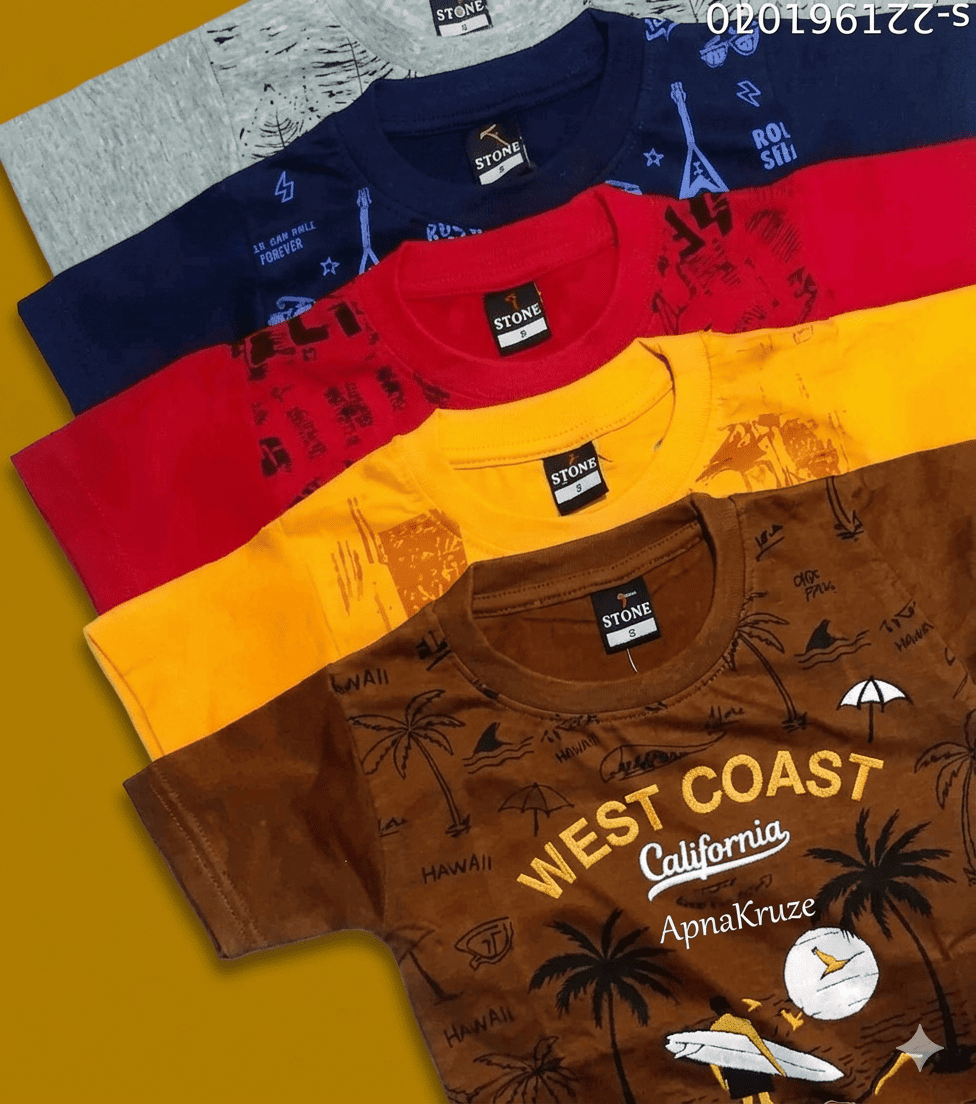 Kids tshirt (pack of 5) Combo Set - (20%off)