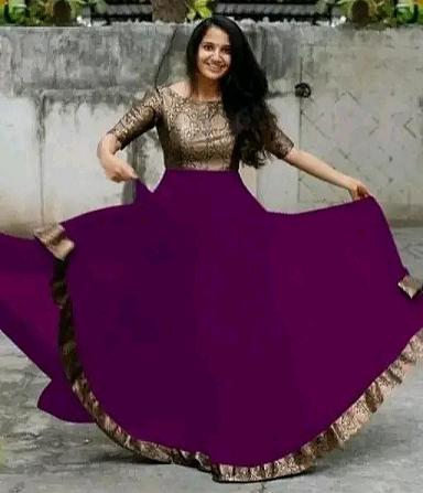 Solid anarkali - (Kurti & Comfortable 30%off)