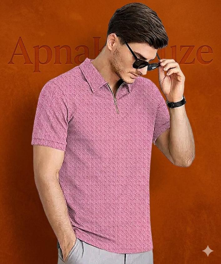 Men's collar nech tshirt - (30%off🎉🎉) premium quality