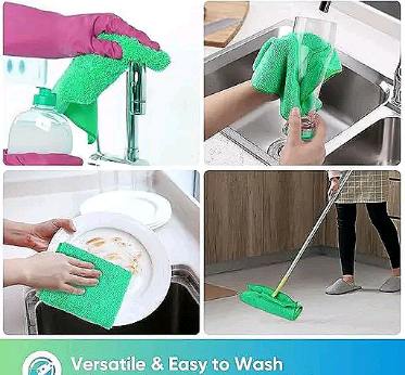 Wash Cloth for Kitchen, Car, House, Office Multicolor (cotton)