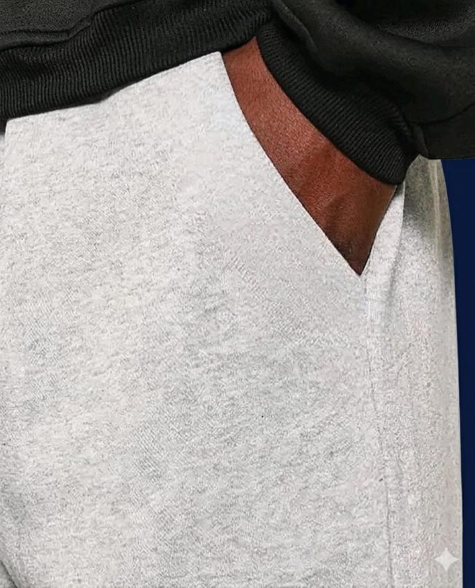 Men's Cotton Grey Baggy Fit Trousers - (30%off)