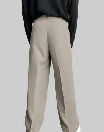 Men Relaxed fit Lycra blend Black, beige, dark grey Korean Trousers (30%off)