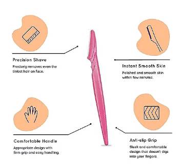 FITBYTE Eyebrow Razor Hair Removal Shaving Razors Pack of 3