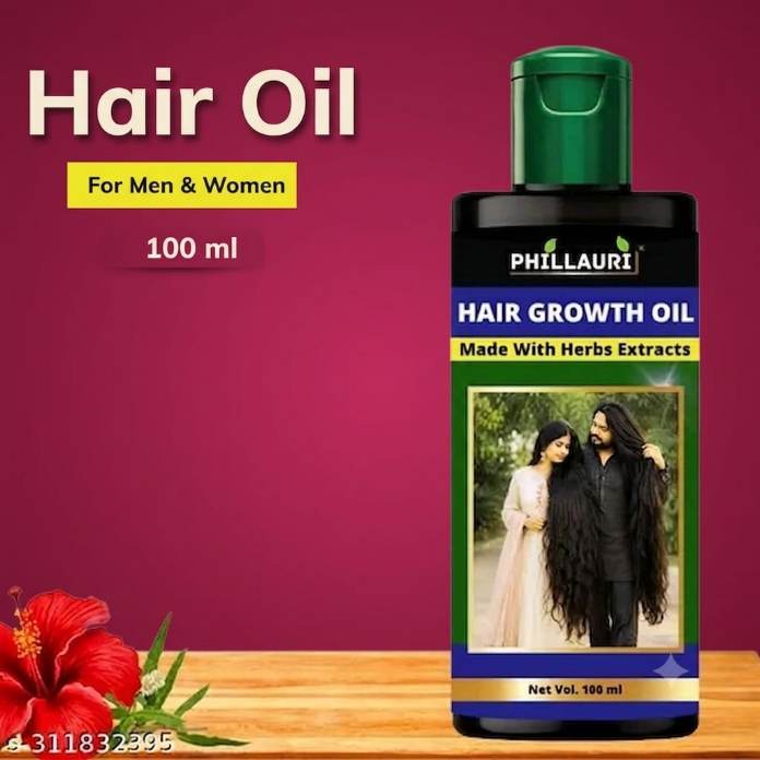 Growing hair oil for men & women - (vitamins using)