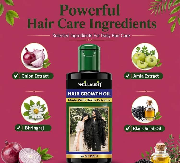 Growing hair oil for men & women - (vitamins using)