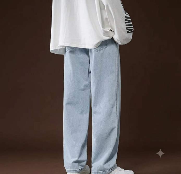 Baggy Jeans Men,Jeans Pants,Plain Baggy Jeans