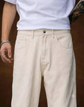 White Colour Trendy Baggy Jeans For men