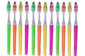 Pack. Of 12 brush medium soft bristles premium quality product.