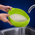 Rive bowl with handle (GREEN) for washing